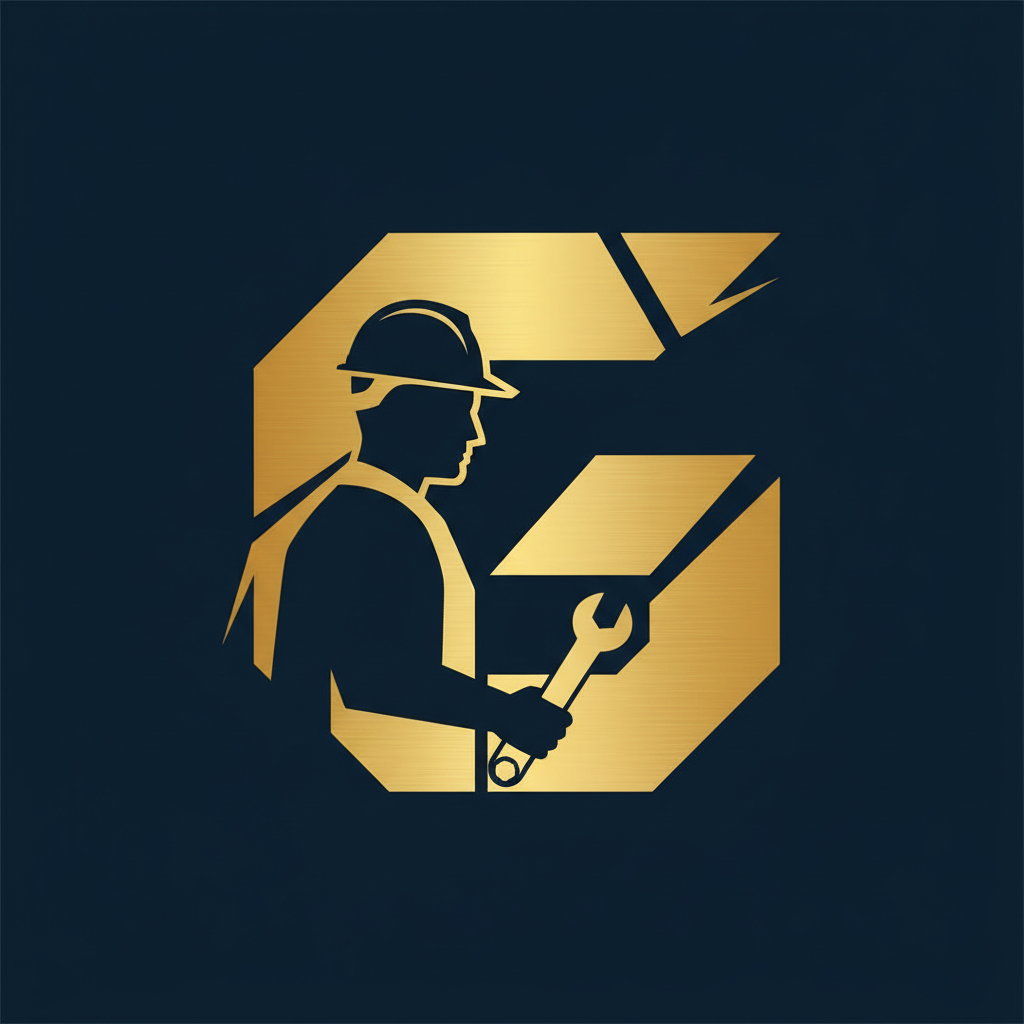 Gamage industrial identity graphic